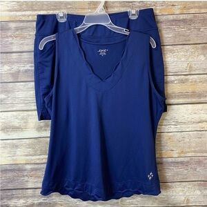 Active Navy V-Neck Women's Tank Top